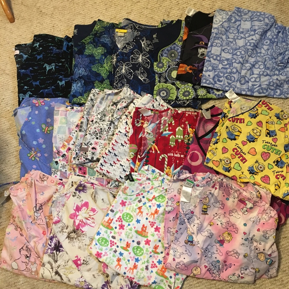 Scrub tops.